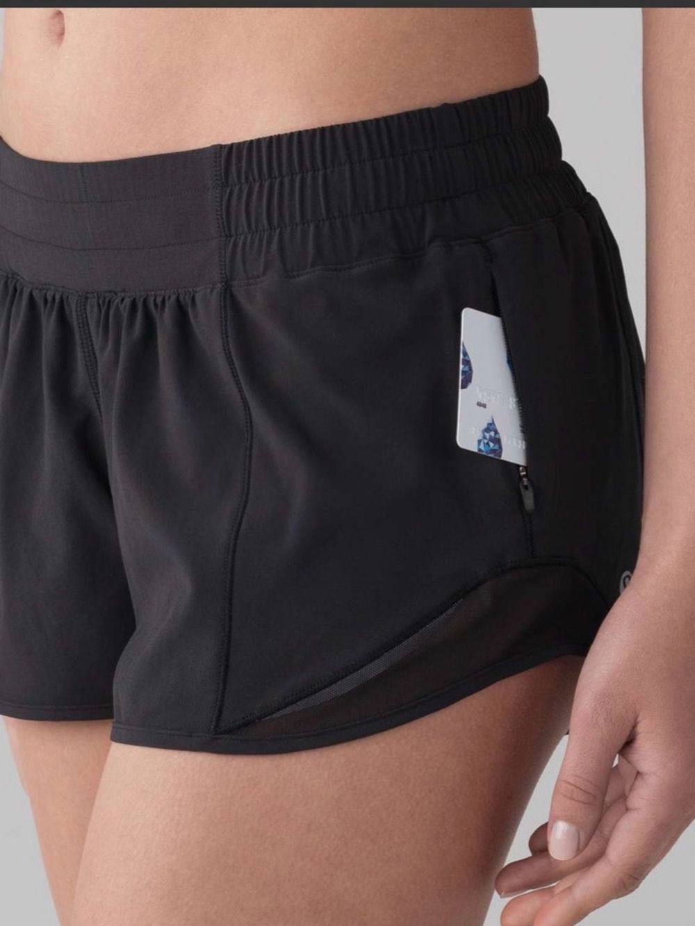 lululemon athletica Black Hotty Hot 2.5 Black Shorts